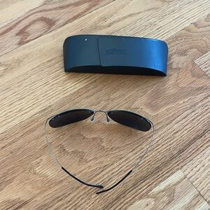 Silhouette sunglasses grey trim titanium